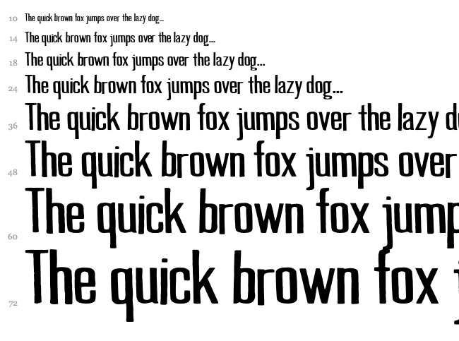 Good News font waterfall